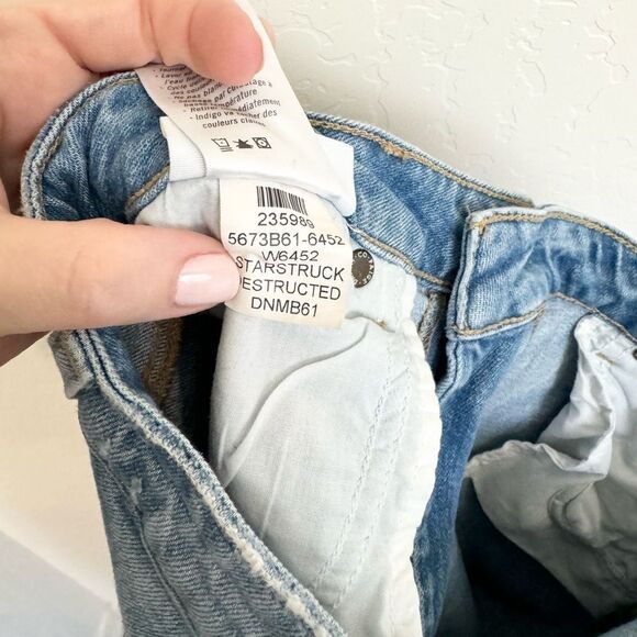 Paige Sarah Slim Jeans Starstruck Destructed Size 28 - Picture 9 of 12